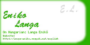 eniko langa business card